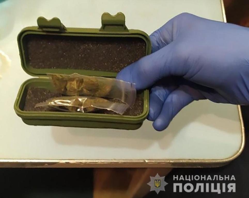 <i>В Днепрорудном полиция изъяла</i> марихуану и оружие