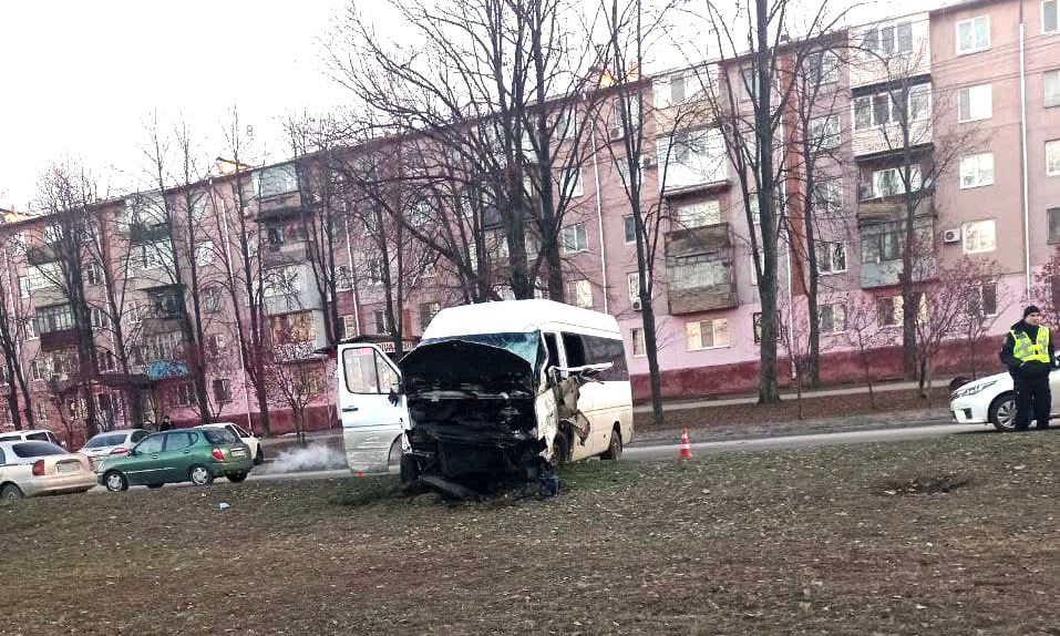 В Запорожье умер водитель маршрутного такси, которое врезалось в дерево