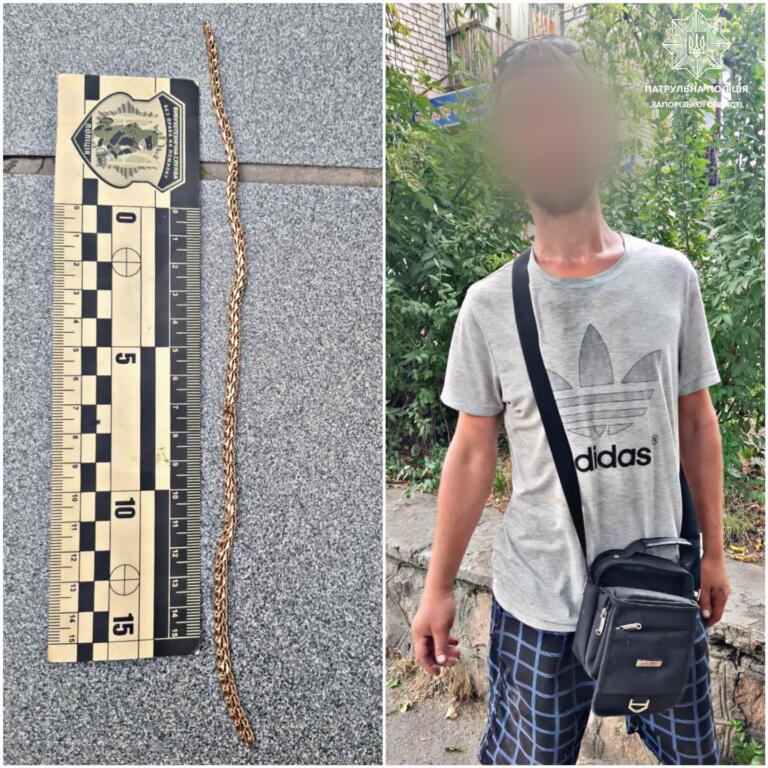 В Запоріжжі на очах у людей вдарили і пограбували людину: награбоване крадій сховав у роті