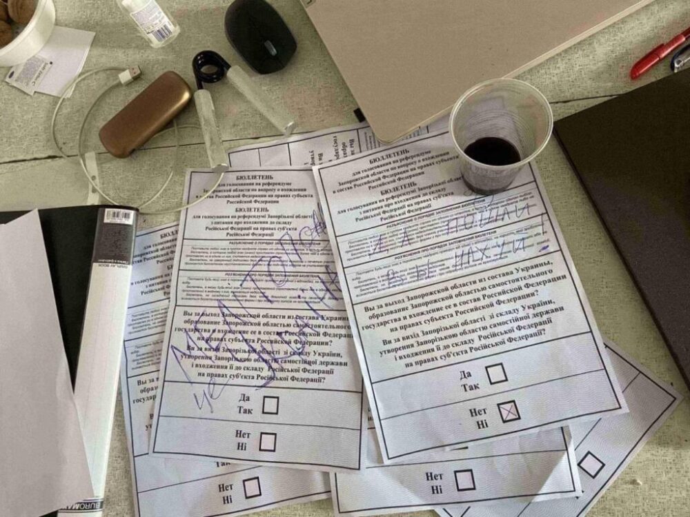 У псевдореферендумі взяли участь всього 0,5% жителів окупованої частини Запорізької області
