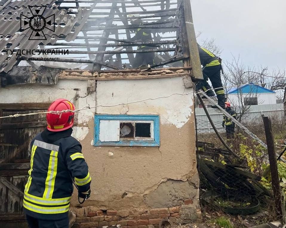 Під Запоріжжям пожежа забрала життя людини, - ФОТО