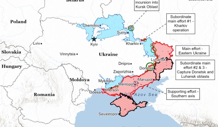 Карта бойових дій в Україні