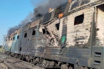 Російський дрон знову атакував пасажирський поїзд у Запорізькій області