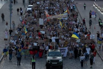 У Києві провели марш за повернення Михайла Федорова